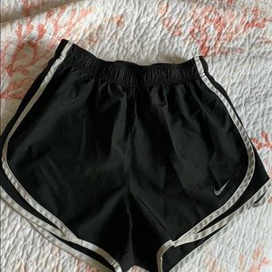 Nike shorts, black and white, size small